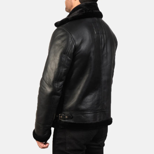 Throne-hide Shearling Leather Jacket