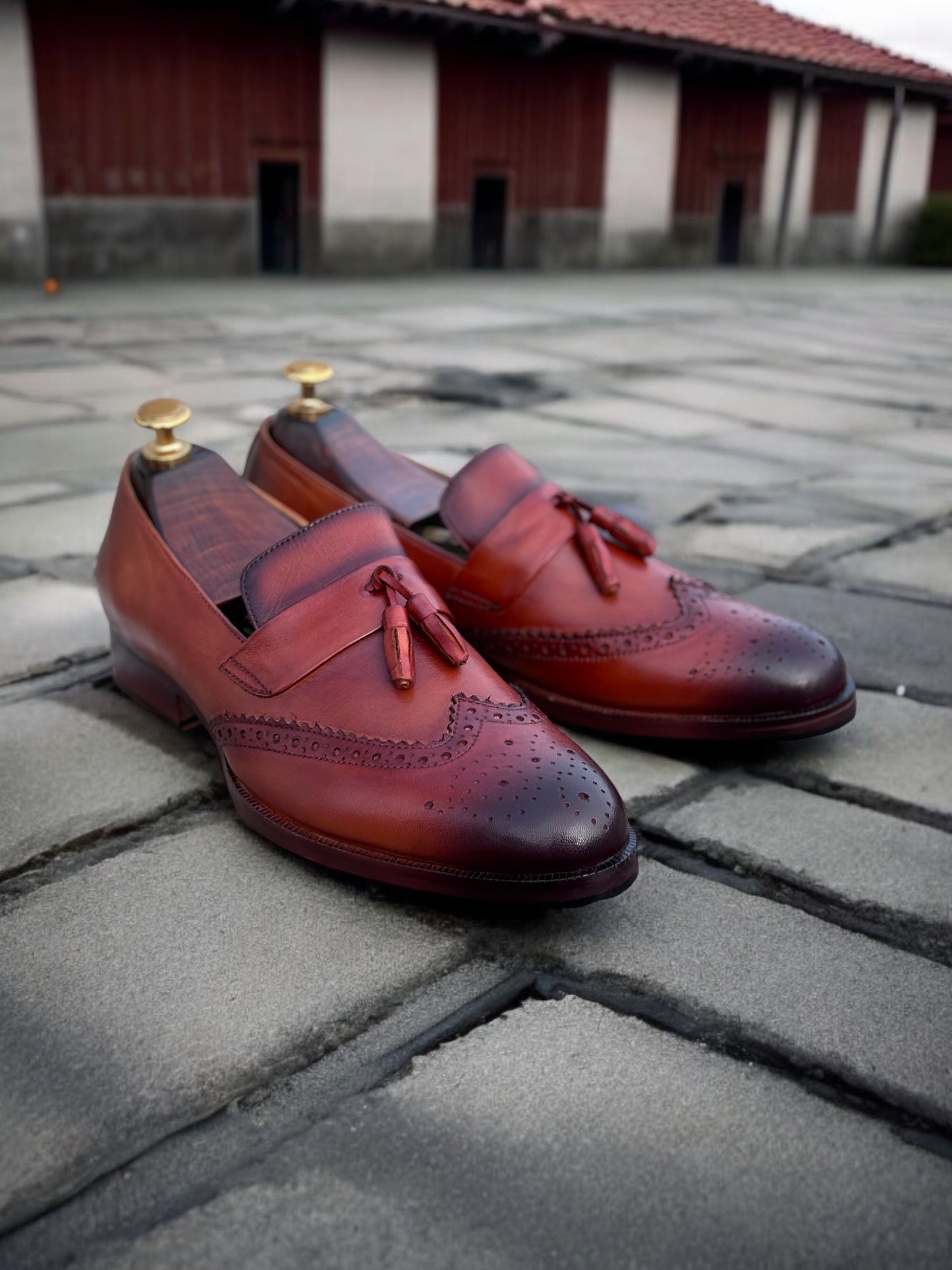 Oxford Regent – Patina Tassel Brogue Loafer
