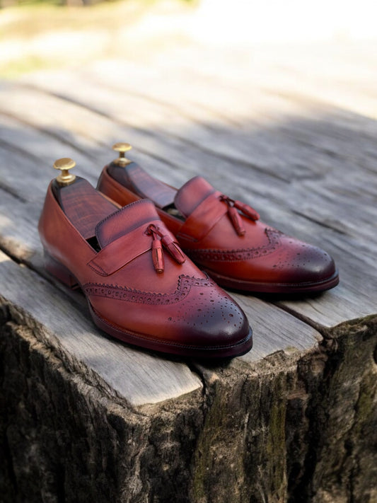Oxford Regent – Patina Tassel Brogue Loafer