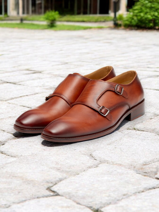 Tuscan Monarch – Double Monk Strap Leather Shoe