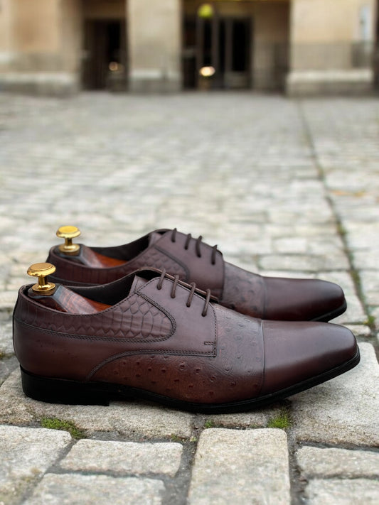 Regal Thorn — Embossed Leather Oxford