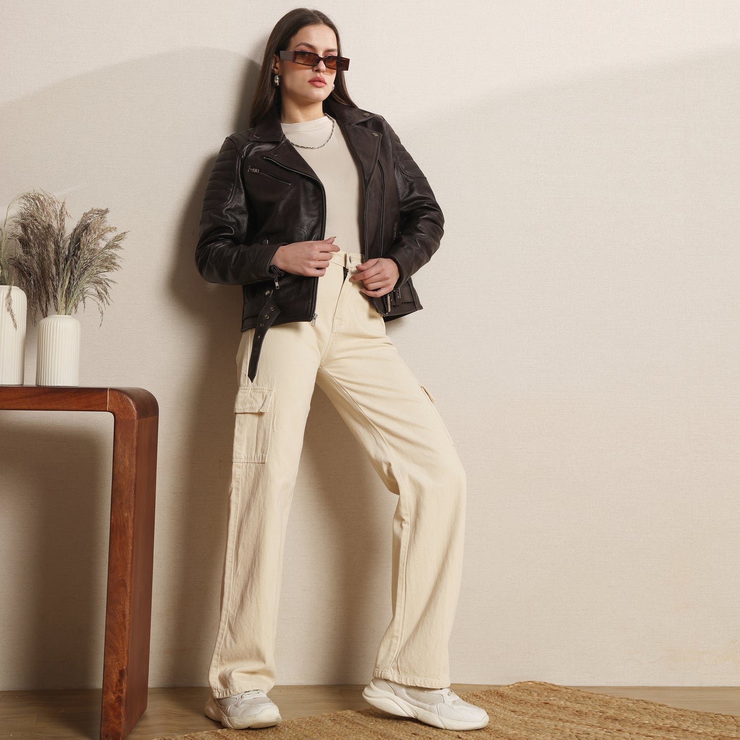 The Nocturne Baroness - Espresso Bikers Jacket