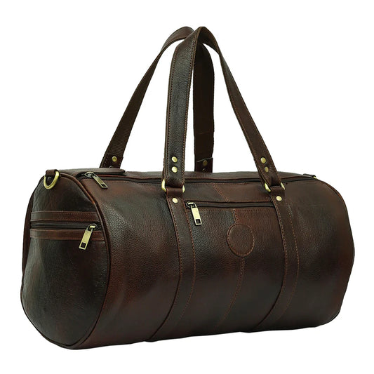 Majestic Voyager – Leather Duffel Bag