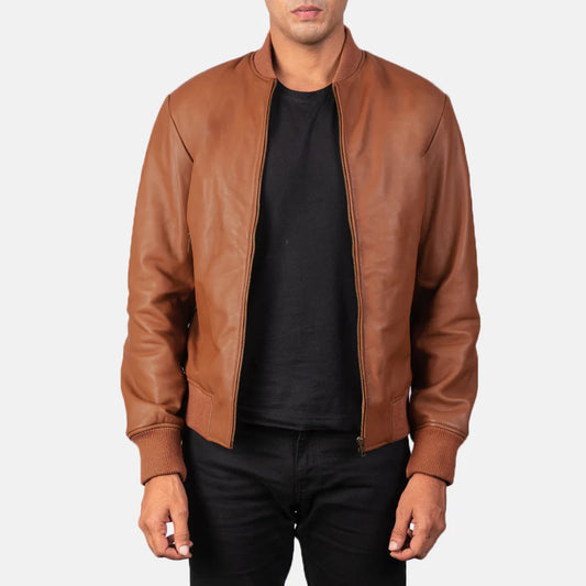 Airborne Heir Leather Bomber Jacket