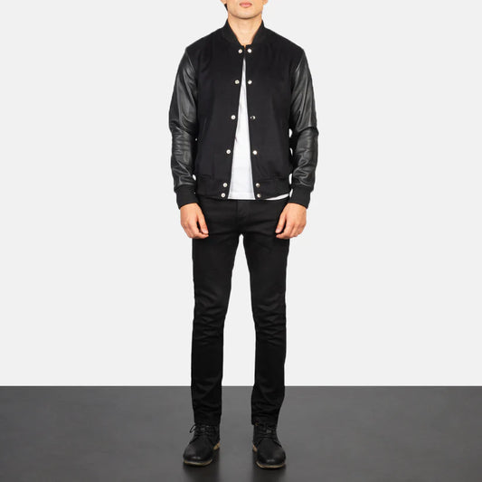 House Captain's Leather Bomber Jacket