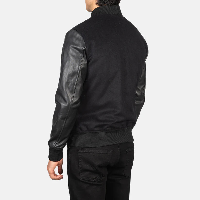 House Captain's Leather Bomber Jacket