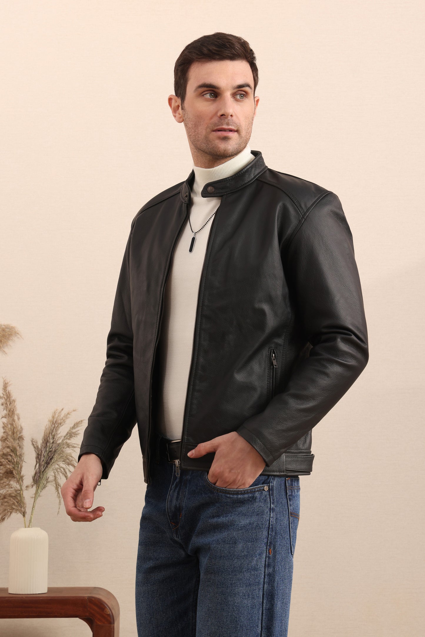 Nightstride – Leather Racer Jacket