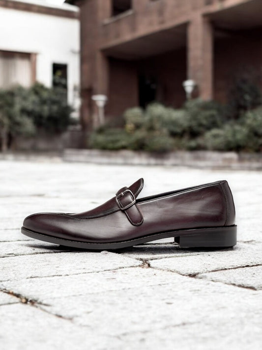Oxmoor Buckle – Leather Buckled Slip-On Loafers