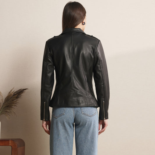 The Obsidian Lineage - Leather Bikers Jacket