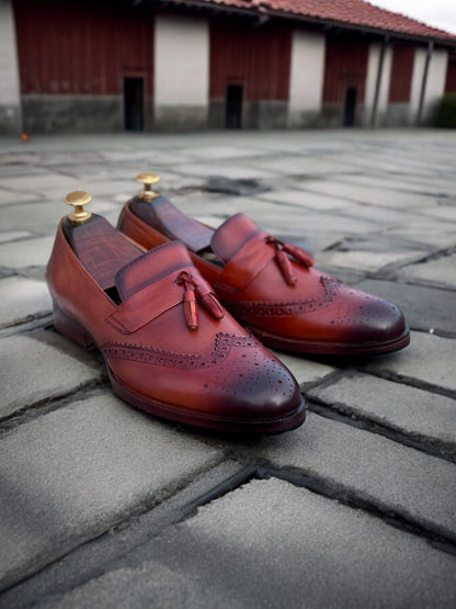 Oxford Regent – Patina Tassel Brogue Loafer