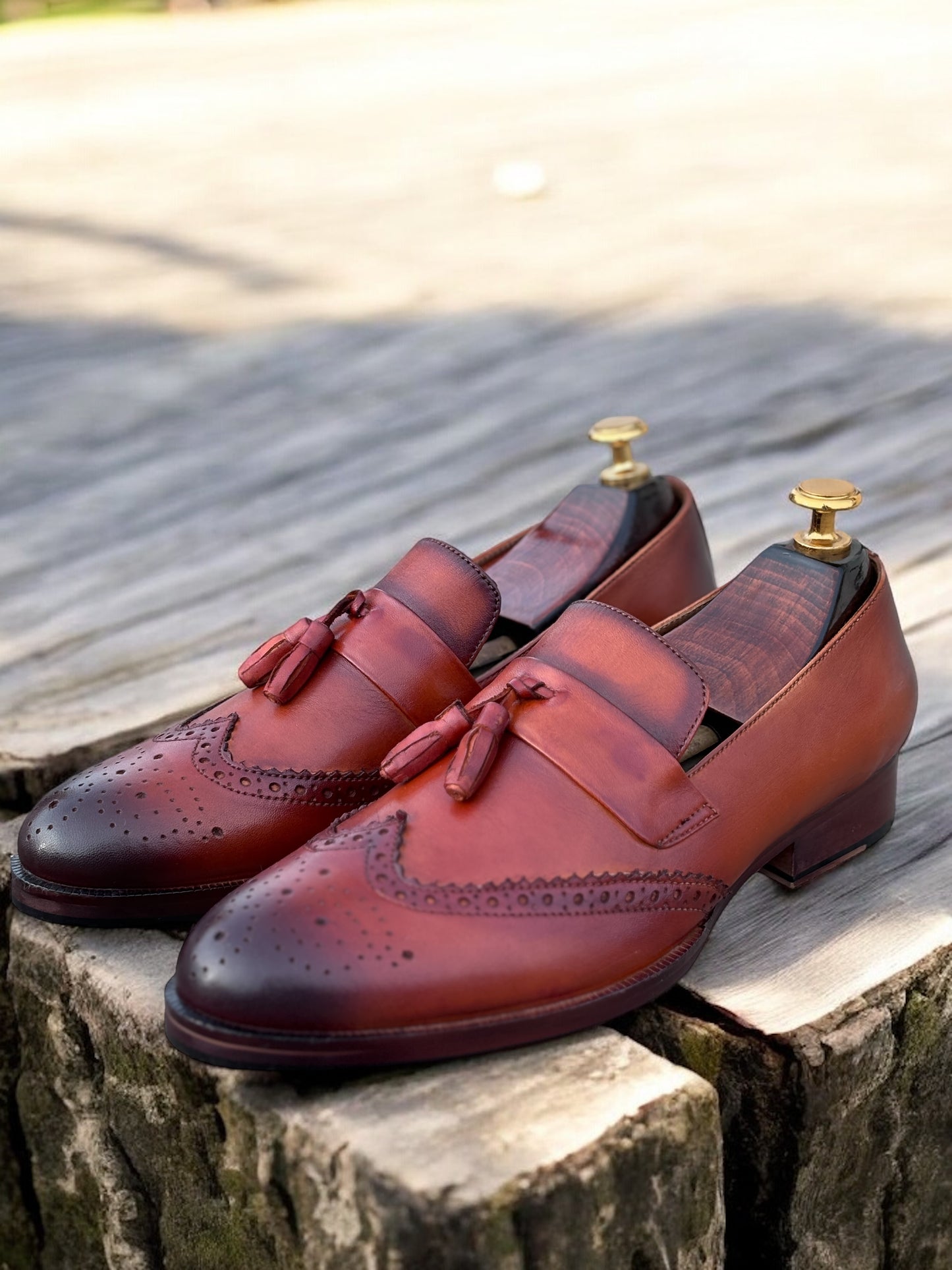 Oxford Regent – Patina Tassel Brogue Loafer