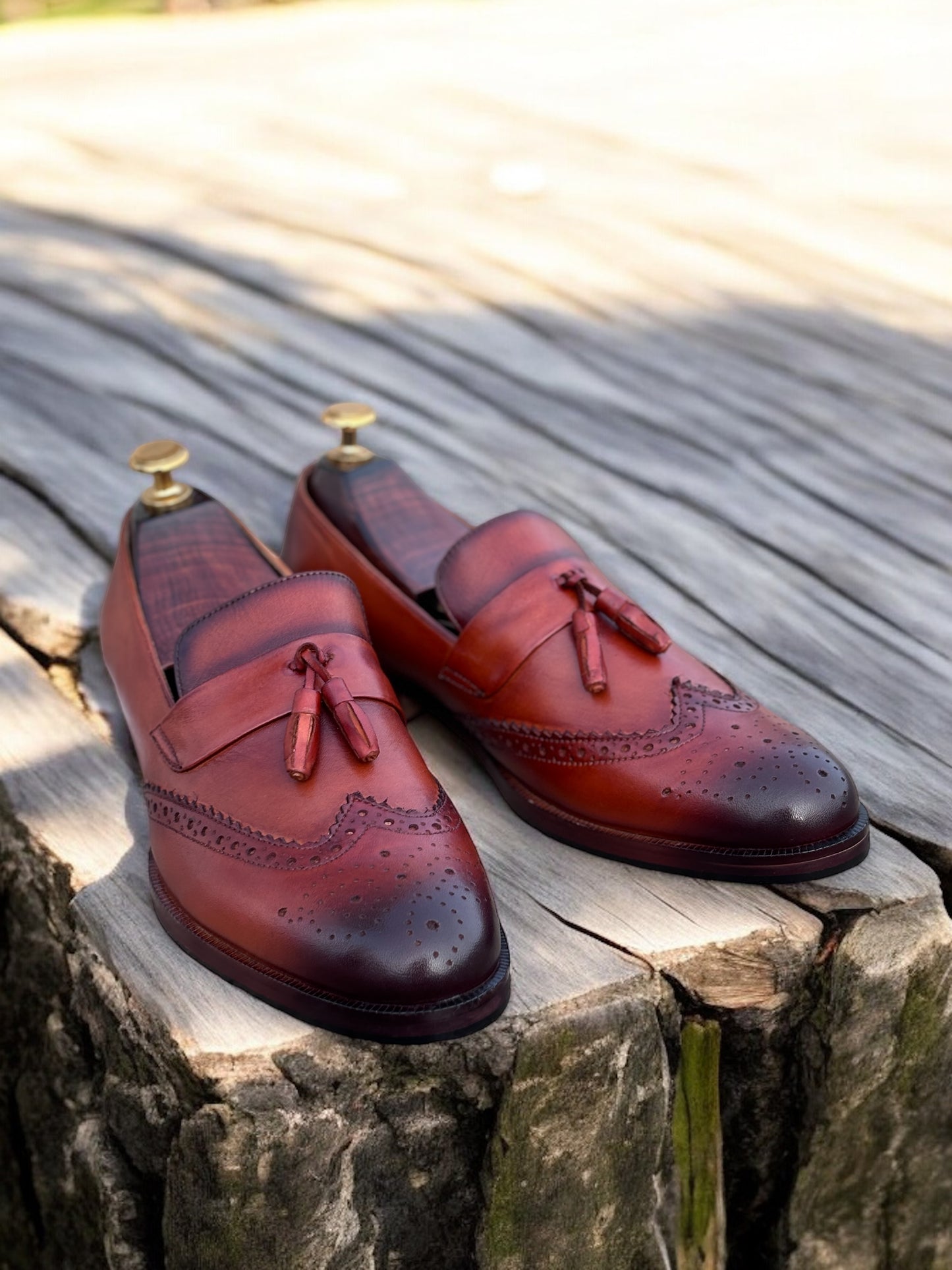 Oxford Regent – Patina Tassel Brogue Loafer