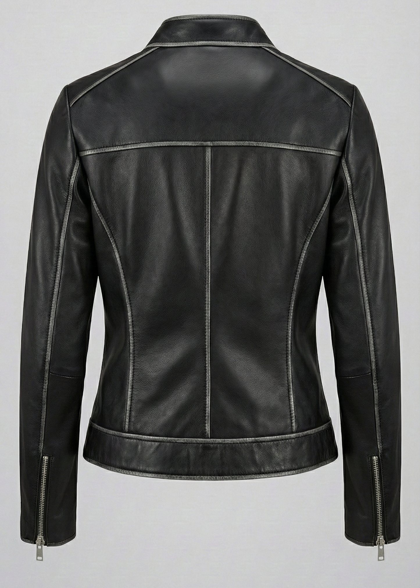 Black leather jacket