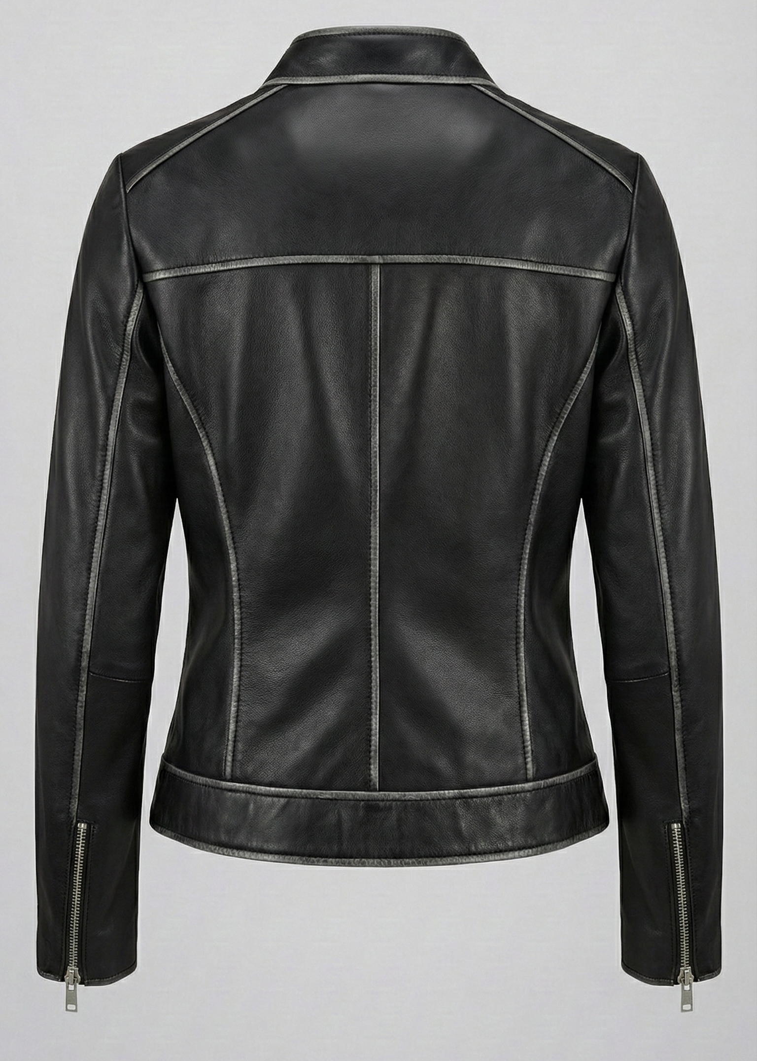 Black leather jacket