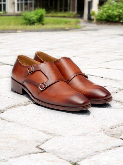 Tuscan Monarch – Double Monk Strap Leather Shoe