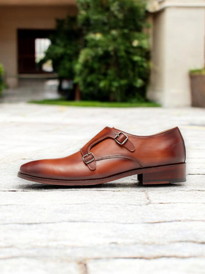 Tuscan Monarch – Double Monk Strap Leather Shoe