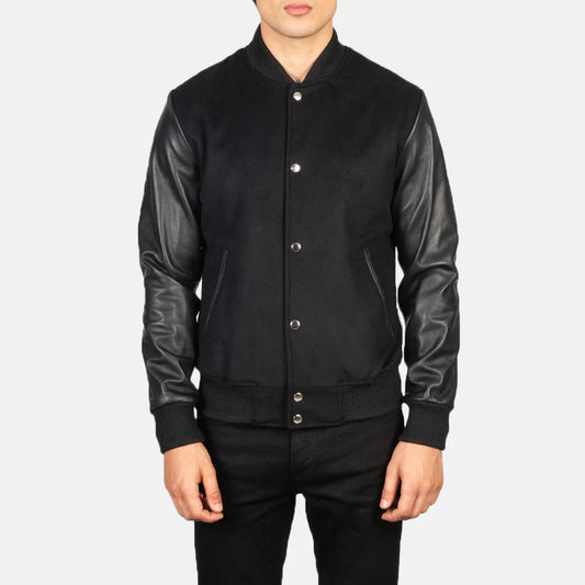 House Captain's Leather Bomber Jacket