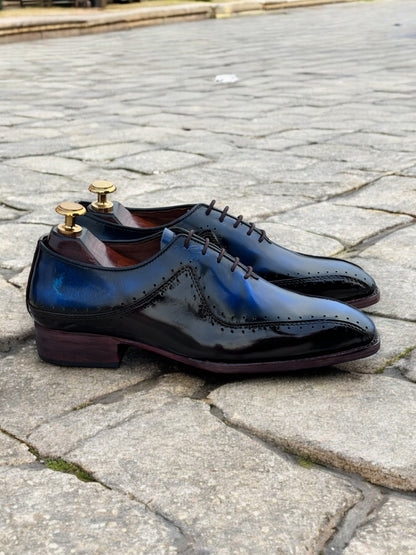 Noble Azure – Patina Leather Wingtip Oxford