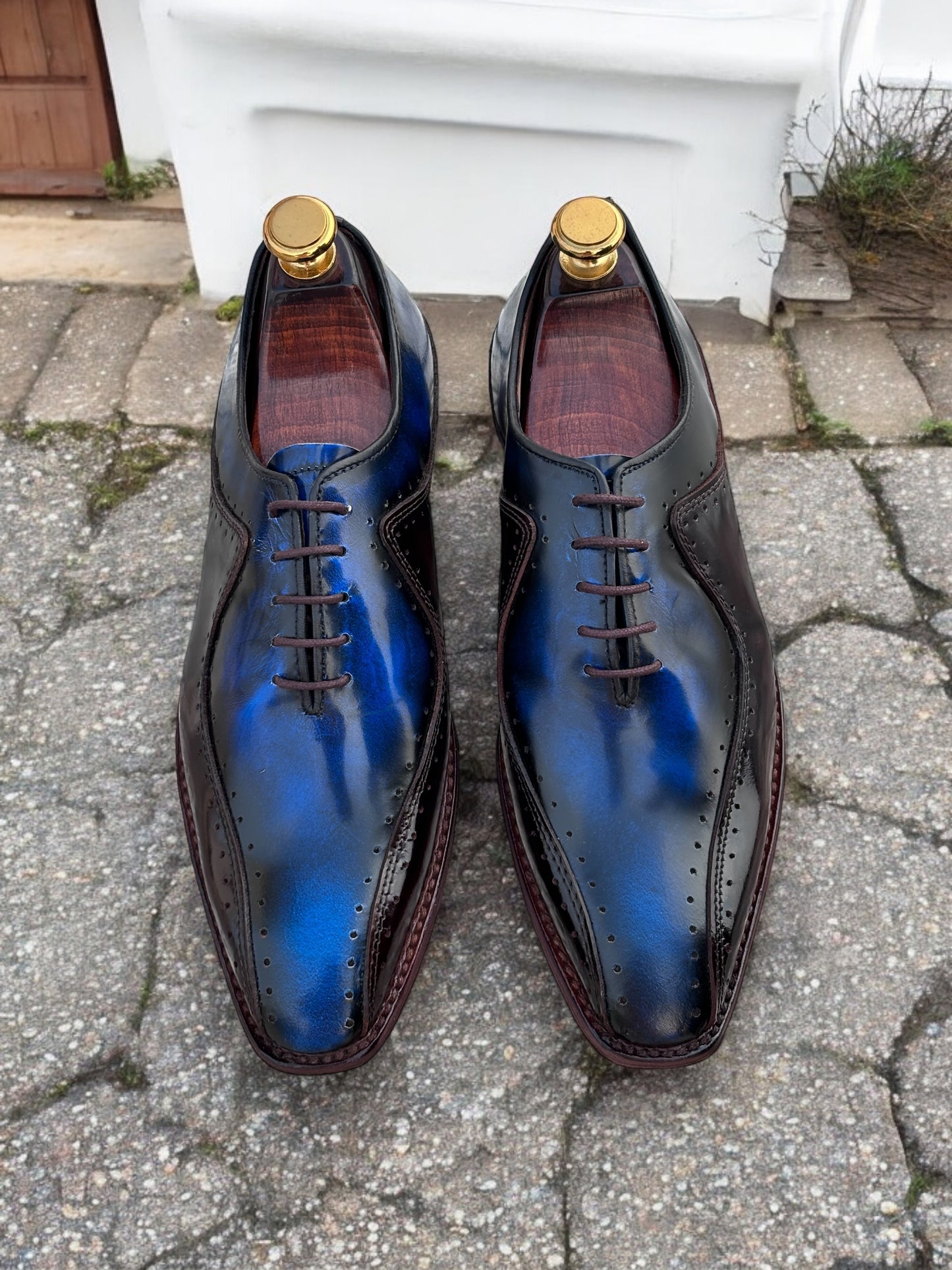 Noble Azure – Patina Leather Wingtip Oxford