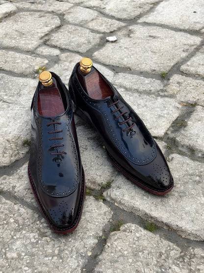 Noble Azure – Patina Leather Wingtip Oxford