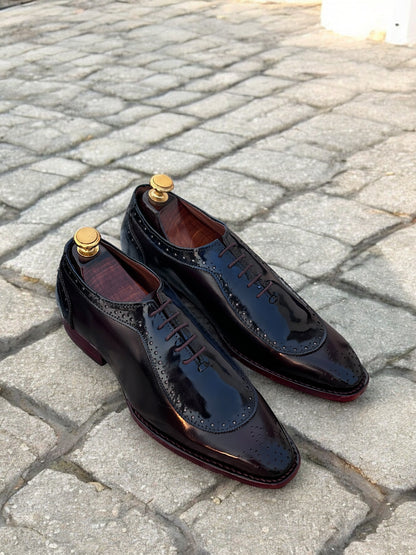 Noble Azure – Patina Leather Wingtip Oxford