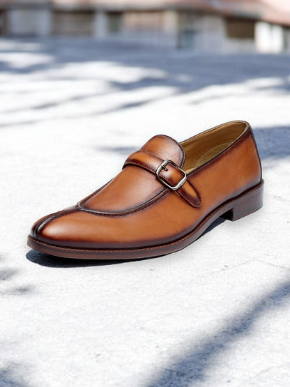 Goldmere Bit – Buckled Leather Loafers
