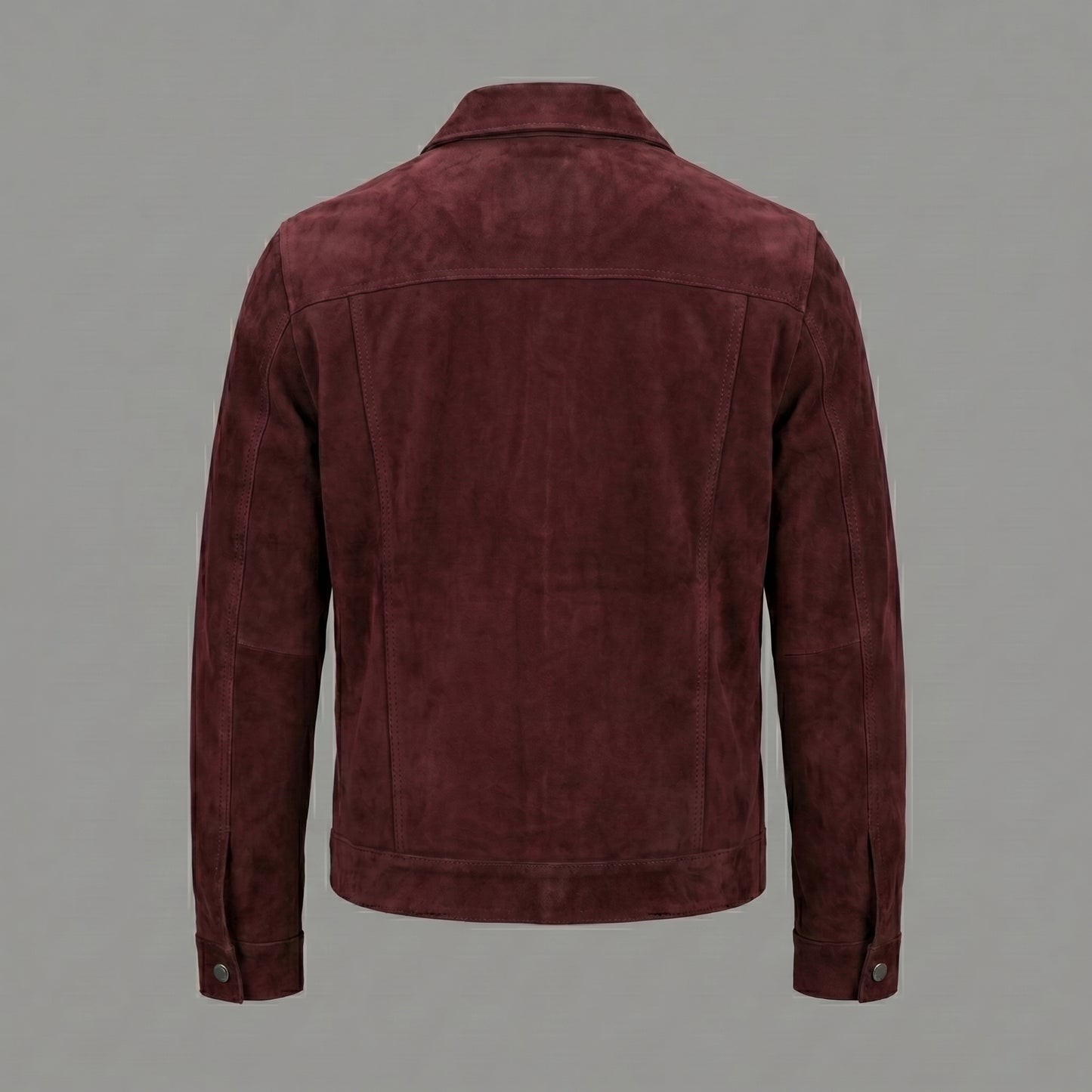The Oxblood Suede Trucker
