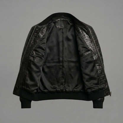 THE ONYX CROC BOMBER