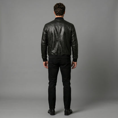 THE ONYX CROC BOMBER