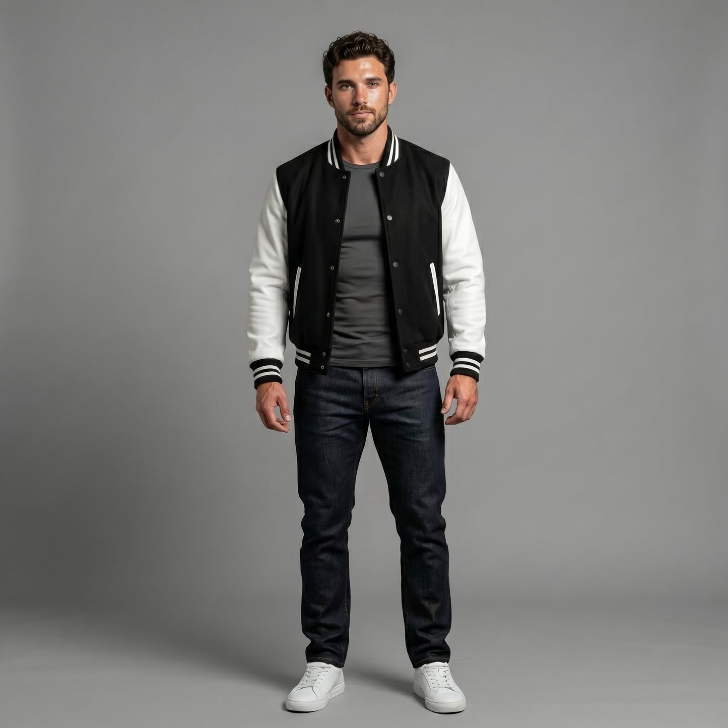 The Monochrome Varsity Bomber
