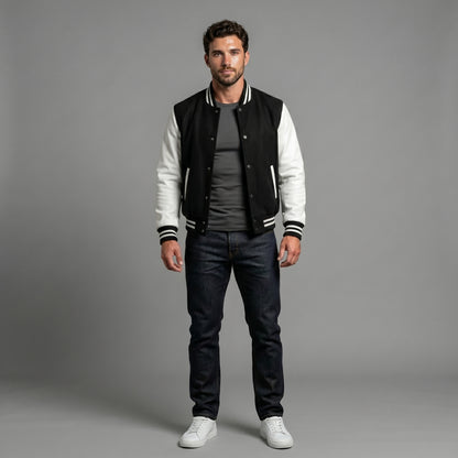 The Monochrome Varsity Bomber