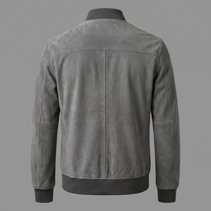 THE SLATE SUEDE BOMBER