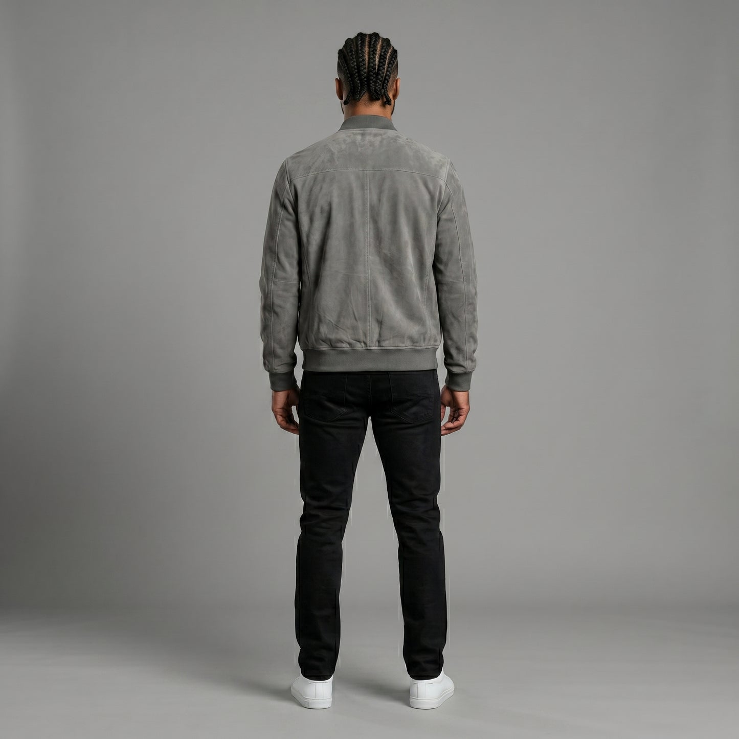 THE SLATE SUEDE BOMBER