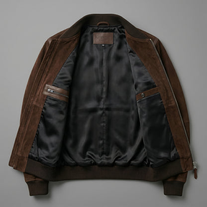 THE UMBER SUEDE BOMBER