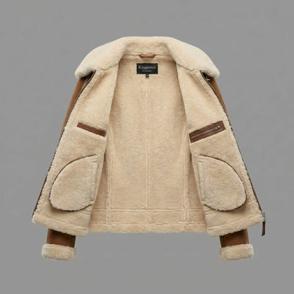 The Cognac Shearling Aviator
