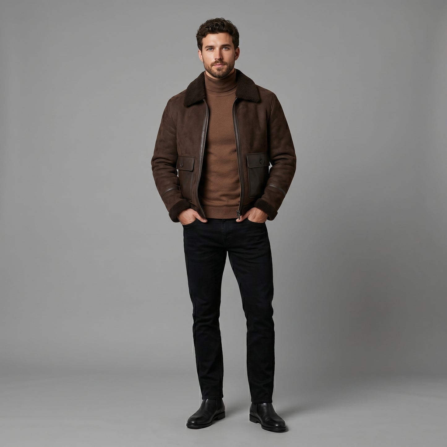 THE ESPRESSO SUEDE AVIATOR