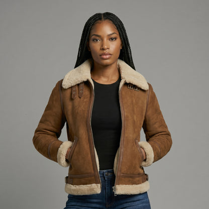 The Cognac Shearling Aviator