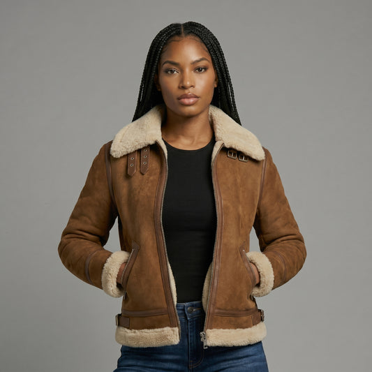 The Cognac Shearling Aviator