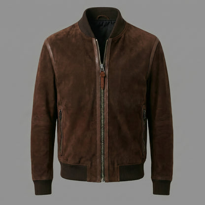 THE UMBER SUEDE BOMBER
