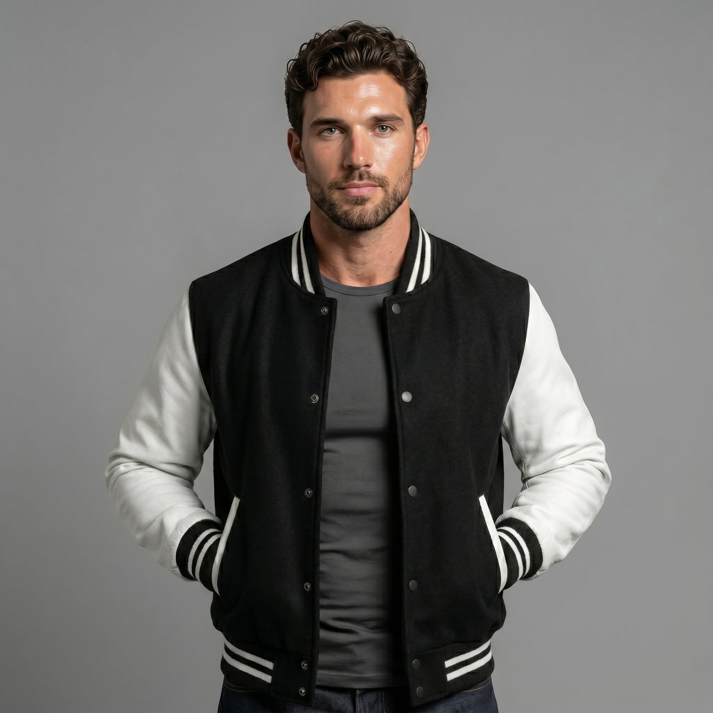 The Monochrome Varsity Bomber