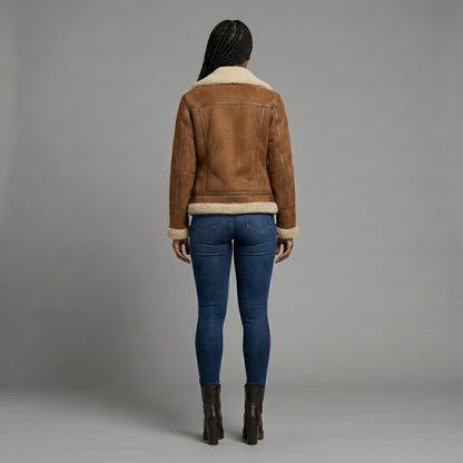 The Cognac Shearling Aviator