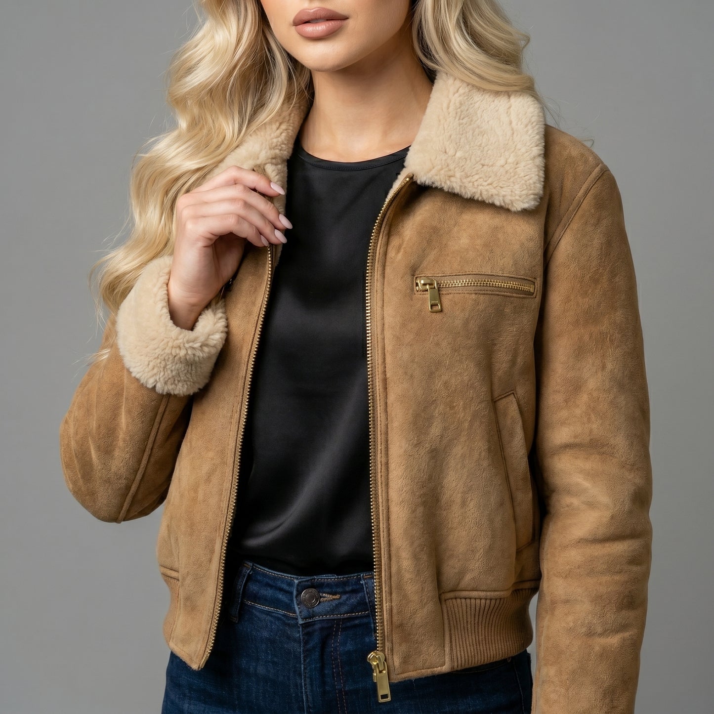 THE CAMEL SUEDE AVIATOR