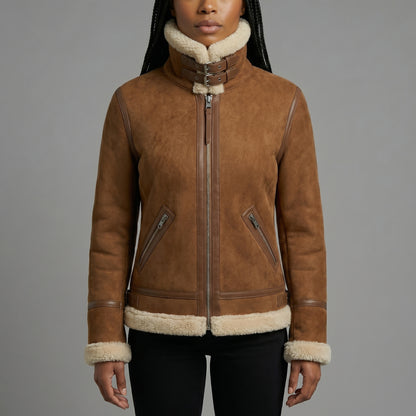 The Cognac Shearling Aviator