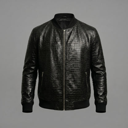 THE ONYX CROC BOMBER