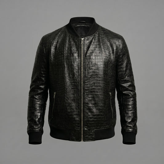 THE ONYX CROC BOMBER