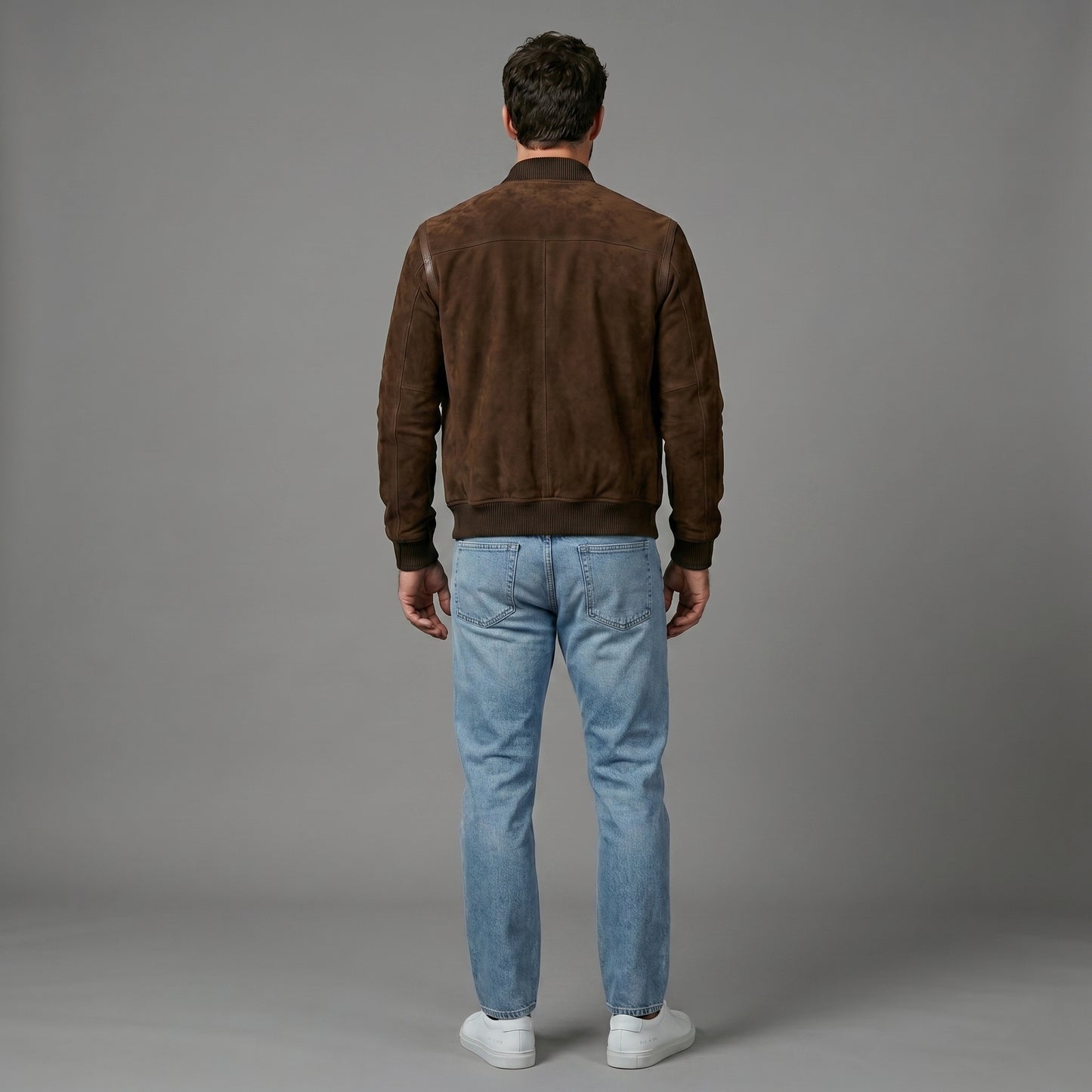 THE UMBER SUEDE BOMBER