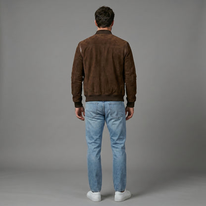 THE UMBER SUEDE BOMBER